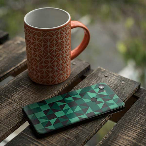 Black & Green Google Pixel 3a XL Skin